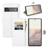 Google Pixel 6 Pro Cover Litchi Hvid