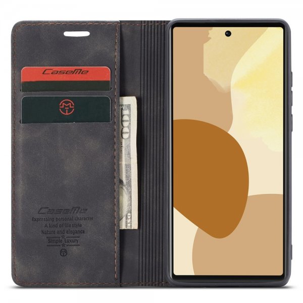 CaseMe Google Pixel 6 Pro Etui Retro Flip Sort