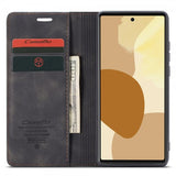 CaseMe Google Pixel 6 Pro Etui Retro Flip Sort
