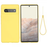 Google Pixel 6 Pro Cover med Rem Silikone Gul