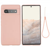 Google Pixel 6 Pro Cover med Strap Silikone Rosa