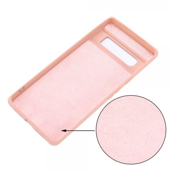 Google Pixel 6 Pro Cover med Strap Silikone Rosa