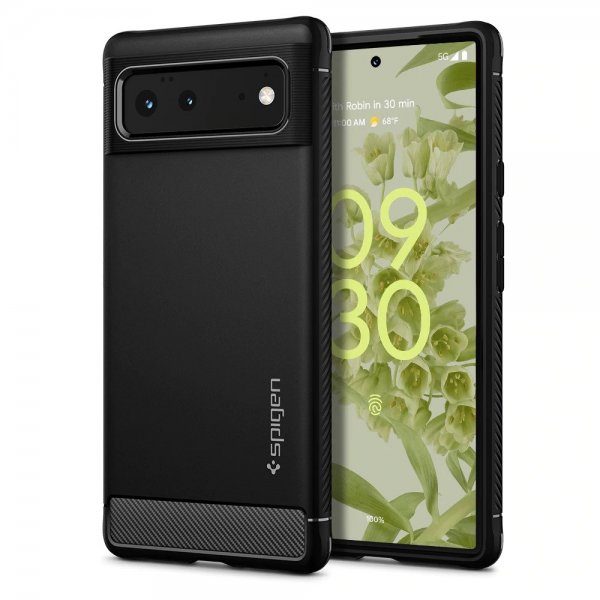 Spigen Google Pixel 6 Cover Rugged Armor Matte Black