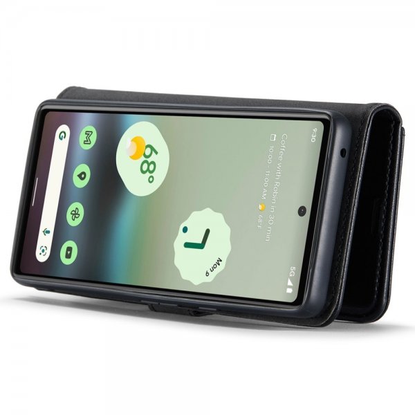 Dg.Ming Google Pixel 6a Etui med Aftageligt Cover Sort