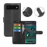 Google Pixel 6a Etui med Stativ Sort