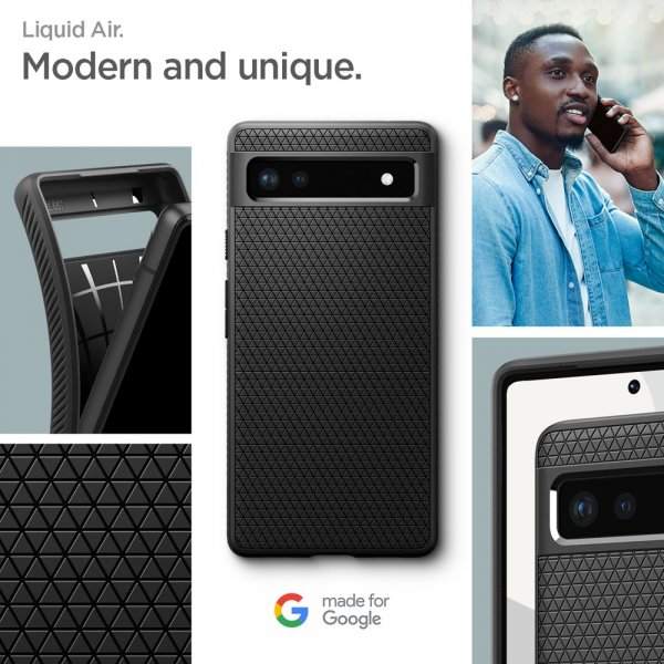 Spigen Google Pixel 6a Cover Liquid Air Mat Sort