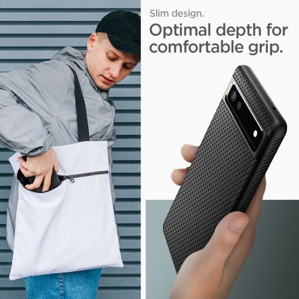 Spigen Google Pixel 6a Cover Liquid Air Mat Sort