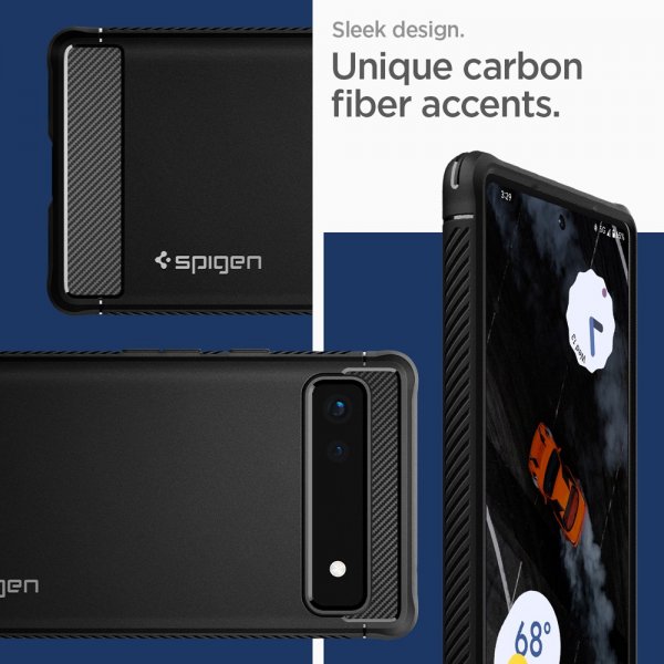 Spigen Google Pixel 6a Cover Rugged Armor Mat Sort