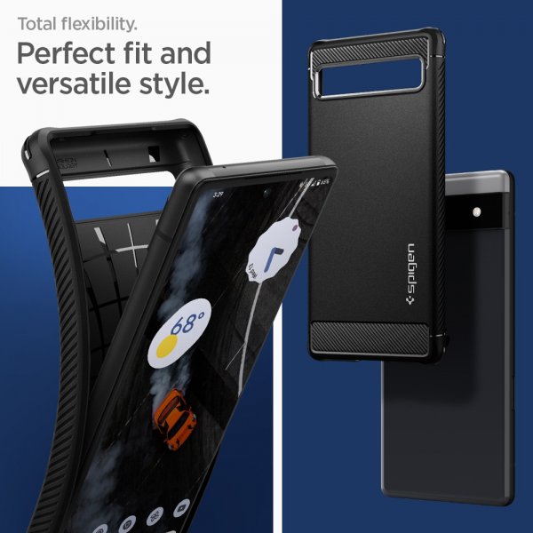 Spigen Google Pixel 6a Cover Rugged Armor Mat Sort