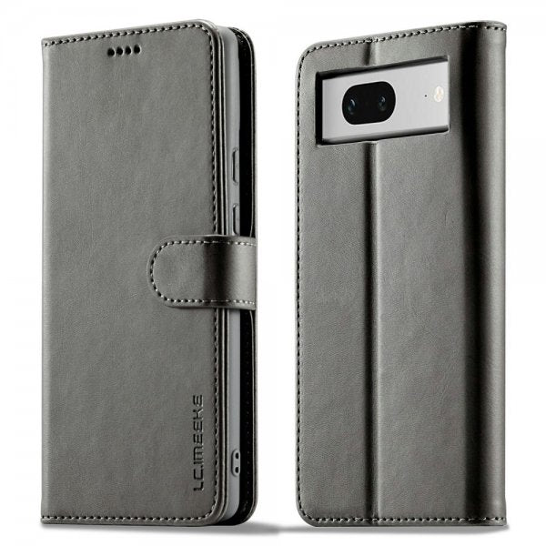 Lc.Imeeke Google Pixel 7 Etui med Kortlomme Standfunktion Grå
