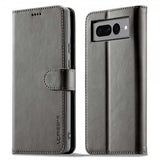 Lc.Imeeke Google Pixel 7 Pro Cover med Kortlomme og Standfunktion Grå
