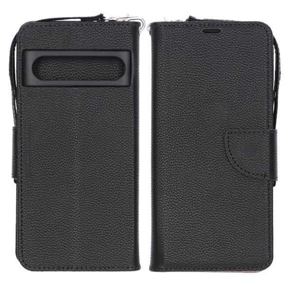 Google Pixel 7 Pro Cover 2 Kortlommer Sort