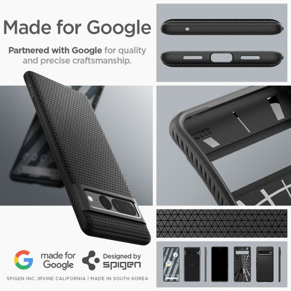 Spigen Google Pixel 7 Pro Cover Liquid Air Matte Black