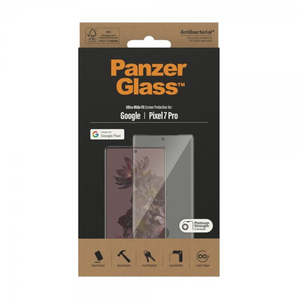 PanzerGlass Google Pixel 7 Pro Skærmbeskyttelse Ultra-Wide Fit