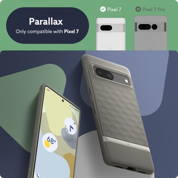 Caseology Google Pixel 7 Cover Parallax Ash Gray