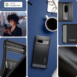 Spigen Google Pixel 7 Cover Rugged Armor Matte Black
