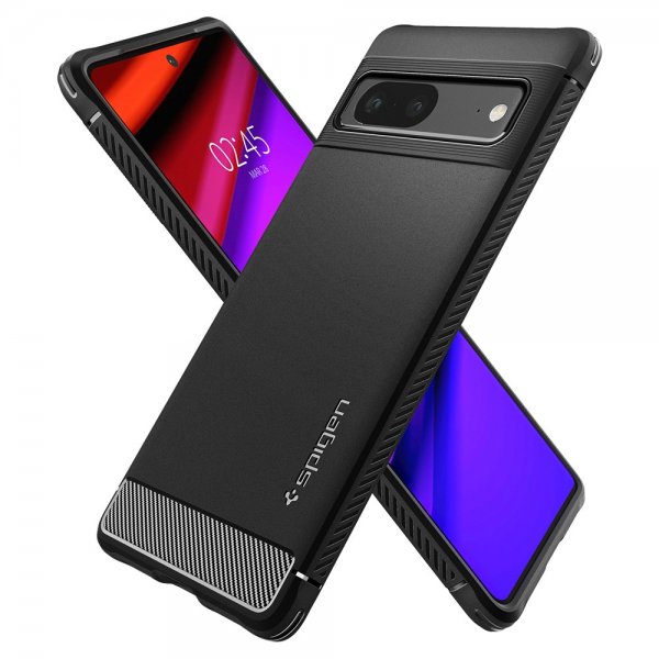 Spigen Google Pixel 7 Cover Rugged Armor Matte Black