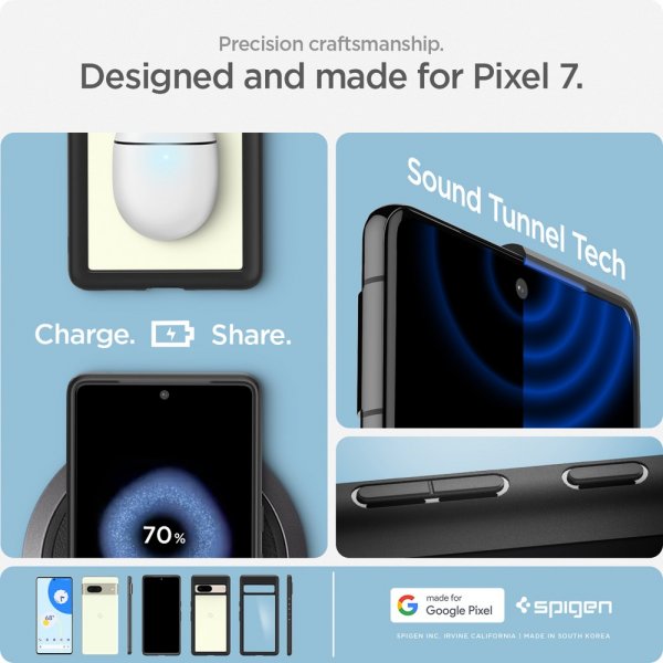 Spigen Google Pixel 7 Cover Ultra Hybrid Matte Black
