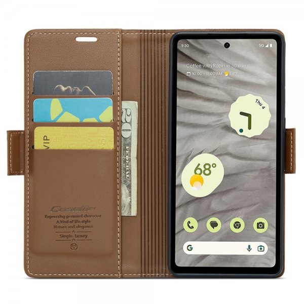 CaseMe Google Pixel 7a Cover 023 Series Brun