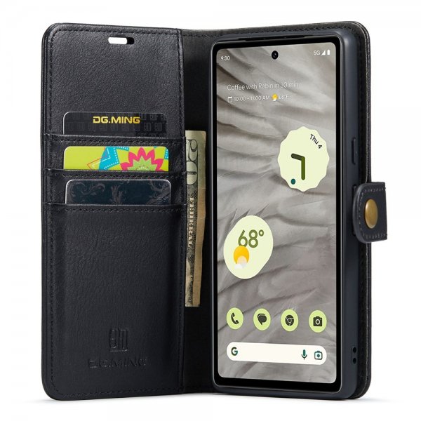 Dg.Ming Google Pixel 7a Cover med Aftageligt Cover Sort