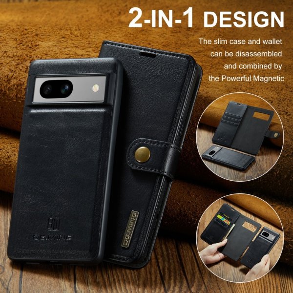 Dg.Ming Google Pixel 7a Cover med Aftageligt Cover Sort
