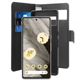 Puro Google Pixel 7a Cover Wallet Detachable 2 i 1 Sort