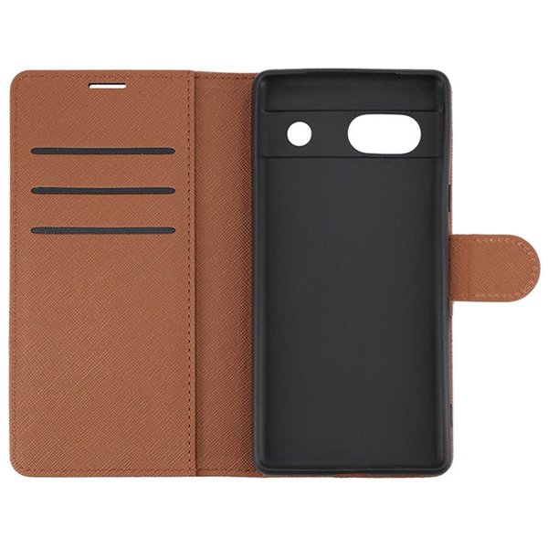 Google Pixel 7a Cover med Kortlomme Brun