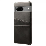 Google Pixel 7a Cover med to Kortlommer Sort