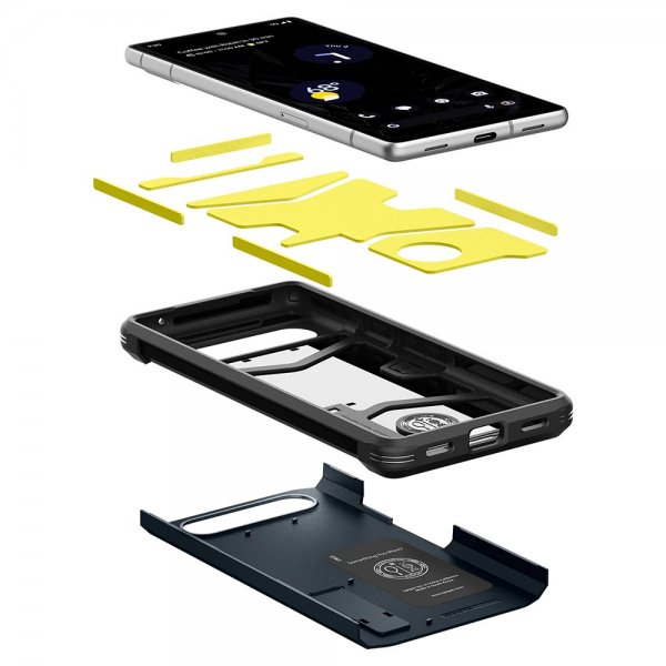 Spigen Google Pixel 7a Cover Tough Armor Metal Slate