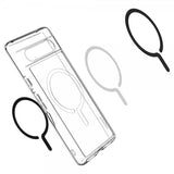 Spigen Google Pixel 7a Cover Ultra Hybrid OneTap Metal Ring MagFit Sort
