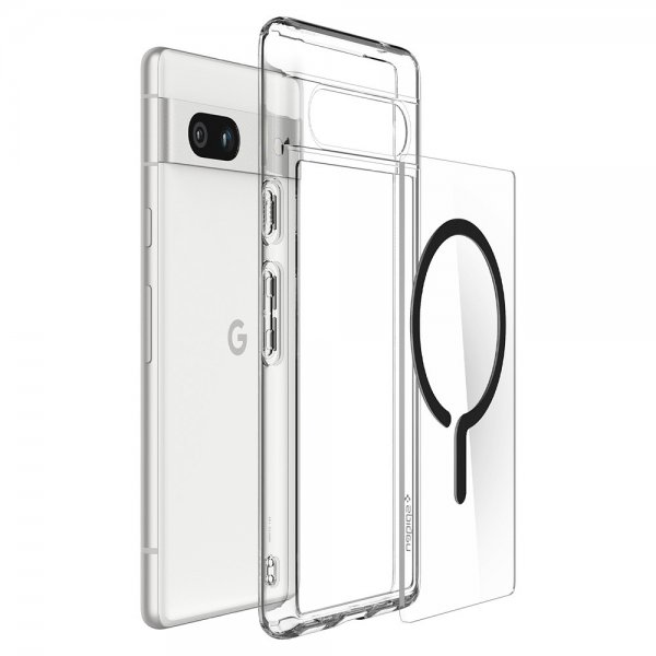 Spigen Google Pixel 7a Cover Ultra Hybrid OneTap Metal Ring MagFit Sort