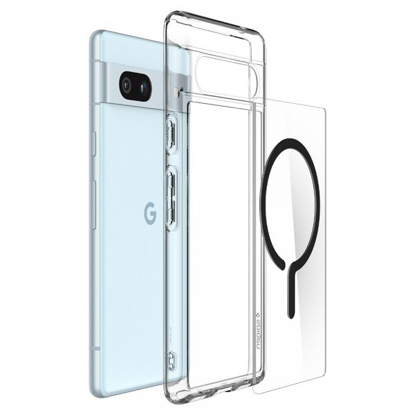 Spigen Google Pixel 7a Cover Ultra Hybrid OneTap Metal Ring MagFit Sort