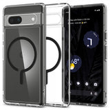 Spigen Google Pixel 7a Cover Ultra Hybrid OneTap Metal Ring MagFit Sort