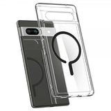 Spigen Google Pixel 7a Cover Ultra Hybrid OneTap Metal Ring MagFit Sort