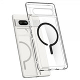 Spigen Google Pixel 7a Cover Ultra Hybrid OneTap Metal Ring MagFit Sort