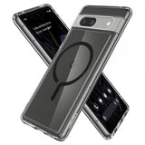 Spigen Google Pixel 7a Cover Ultra Hybrid OneTap Metal Ring MagFit Sort