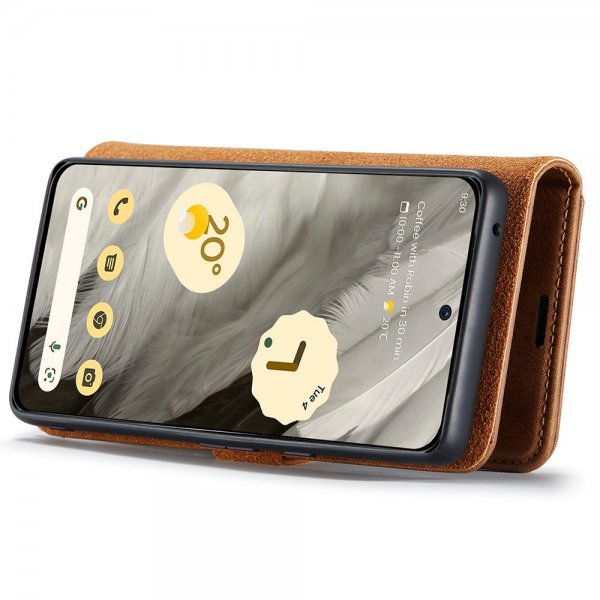 Dg.Ming Google Pixel 8 Etui med Aftageligt Cover Brun