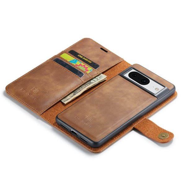 Dg.Ming Google Pixel 8 Etui med Aftageligt Cover Brun