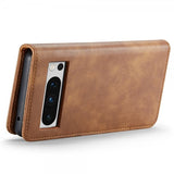 Dg.Ming Google Pixel 8 Pro Cover med Aftageligt Cover Brun