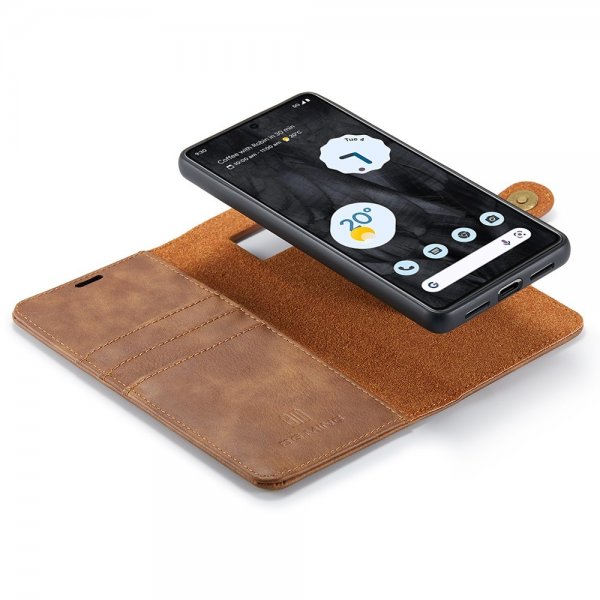 Dg.Ming Google Pixel 8 Pro Cover med Aftageligt Cover Brun