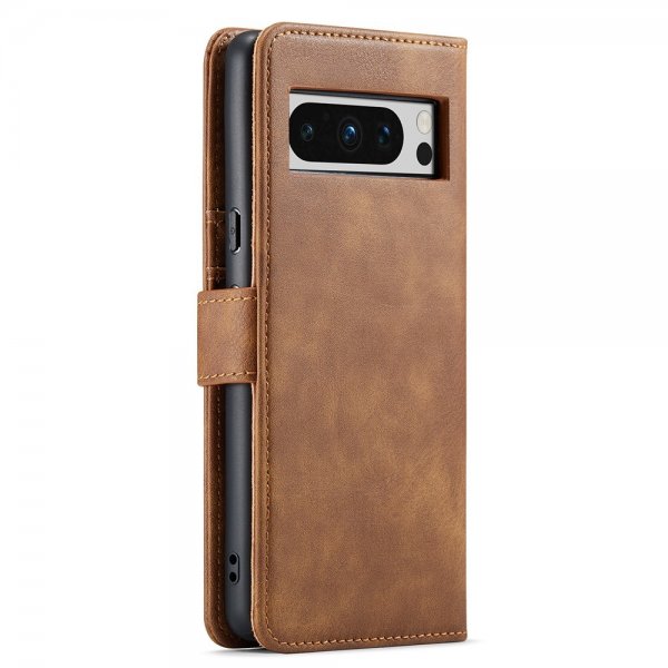Dg.Ming Google Pixel 8 Pro Cover med Aftageligt Cover Brun