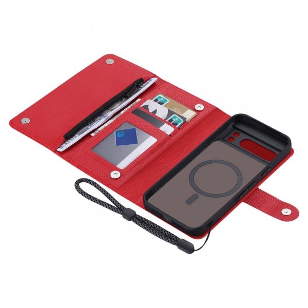 VILI Google Pixel 8 Pro Etui med aftageligt Cover GHB Series MagSafe Rød