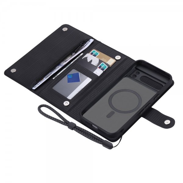 VILI Google Pixel 8 Pro Cover med Aftageligt Cover GHB Series MagSafe Sort