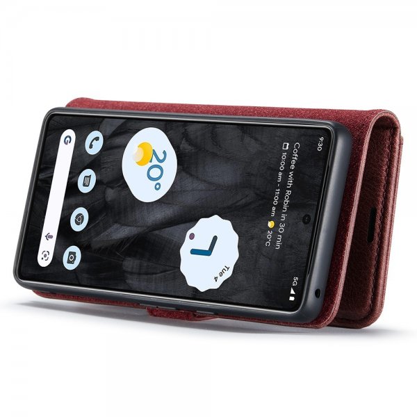 Dg.Ming Google Pixel 8 Pro Cover med Aftageligt Cover Rød