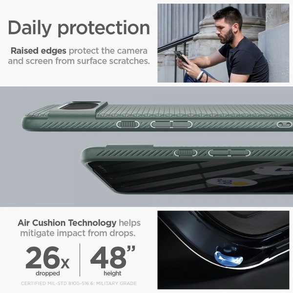 Spigen Google Pixel 8 Pro Cover Liquid Air Abyss Green