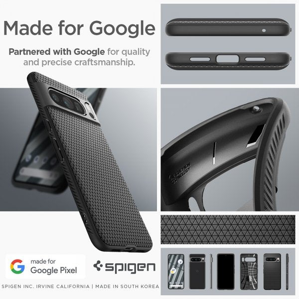 Spigen Google Pixel 8 Pro Cover Liquid Air Matte Black