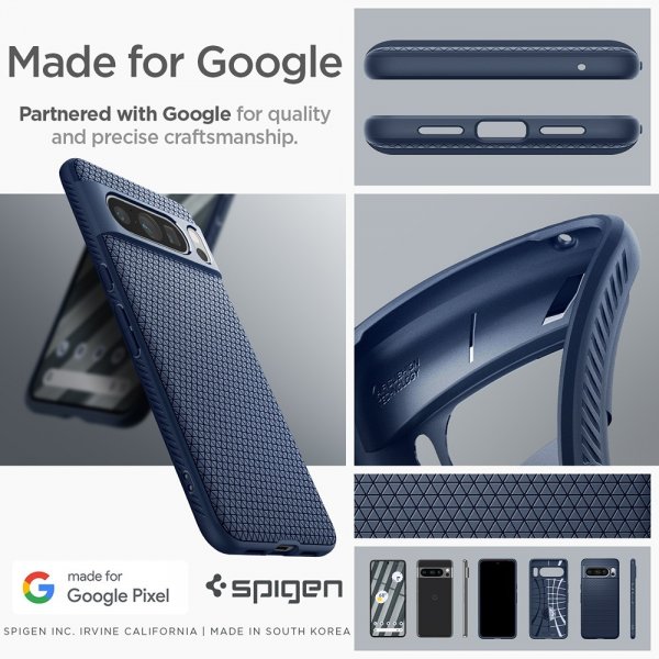 Spigen Google Pixel 8 Pro Cover Liquid Air Navy Blue