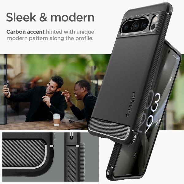 Spigen Google Pixel 8 Pro Cover Rugged Armor Mat Sort