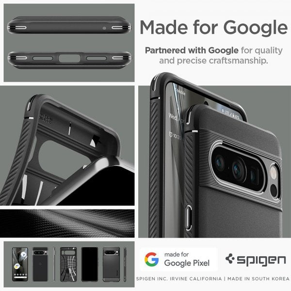 Spigen Google Pixel 8 Pro Cover Rugged Armor Mat Sort