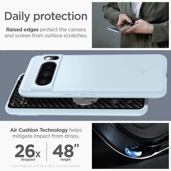 Spigen Google Pixel 8 Pro Cover Thin Fit Mute Blue